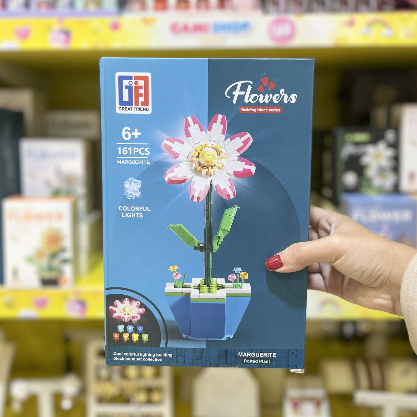 Flores armables con luces
