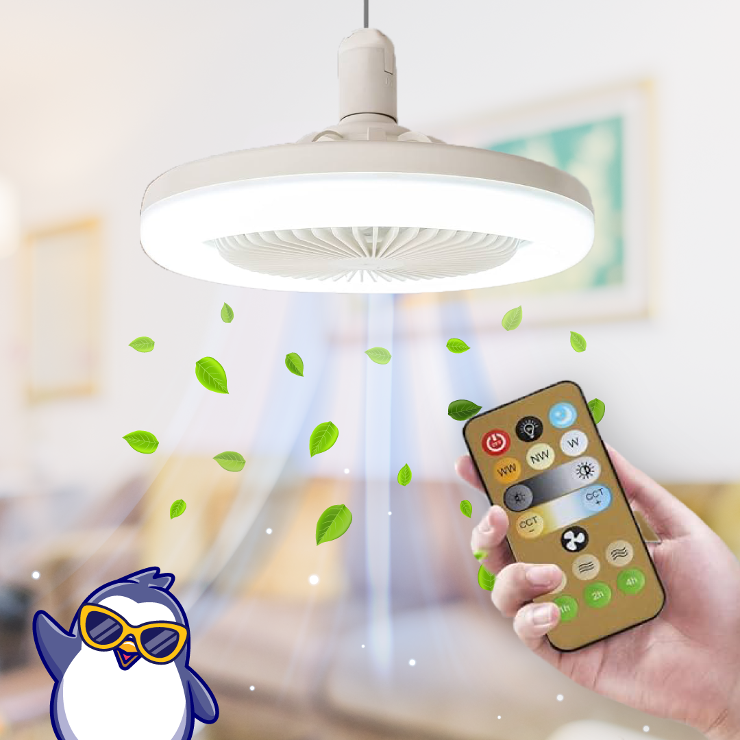 Lámpara Ventilador 360°