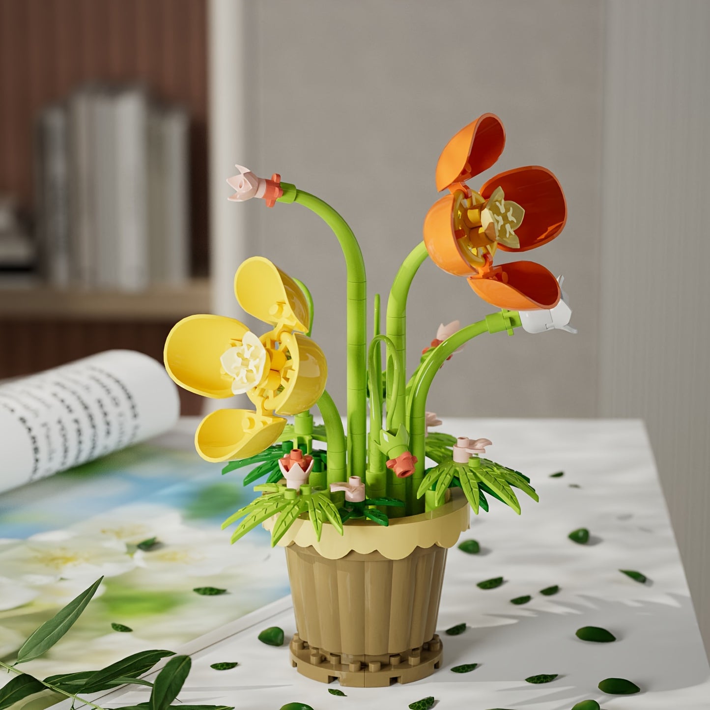Mini flores en maceta armables
