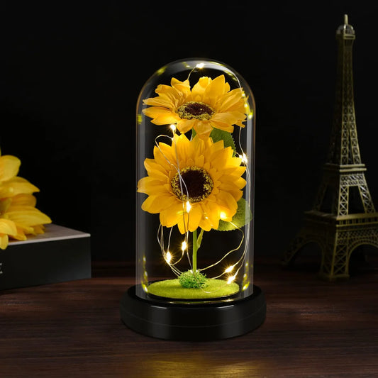 Girasol eterno encapsulado