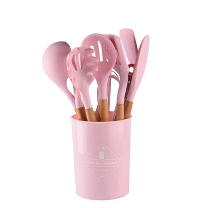 Set de 12 Utensilios Silicona