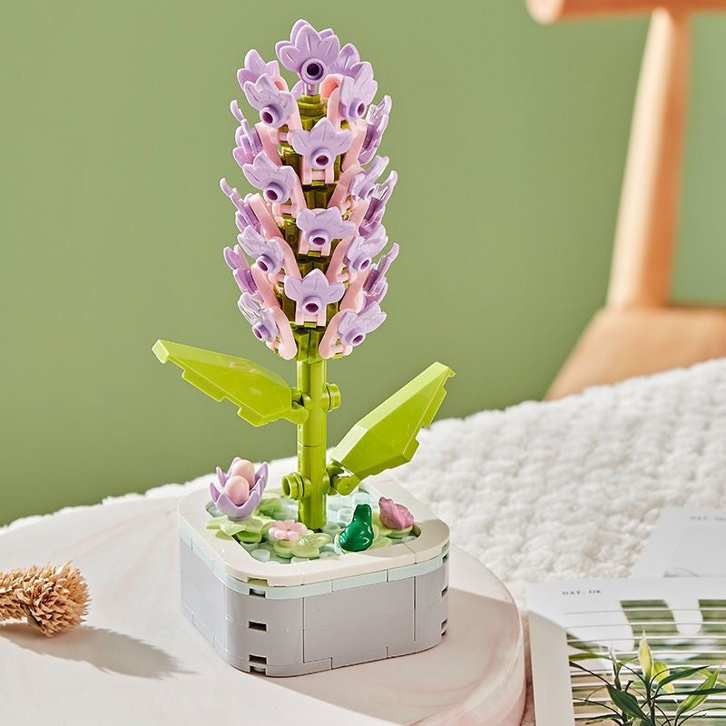 Flores armables en maceta