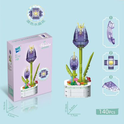 Flores armables en maceta