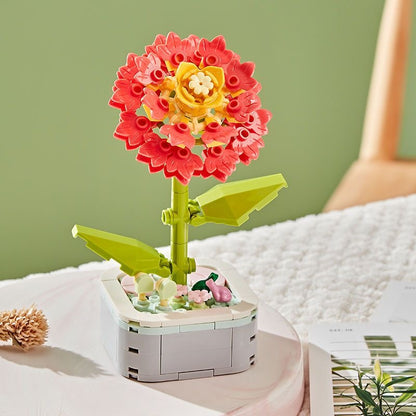 Flores armables en maceta