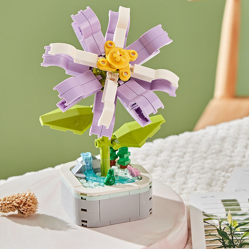 Flores armables en maceta