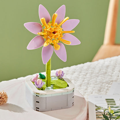 Flores armables en maceta