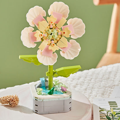 Flores armables en maceta