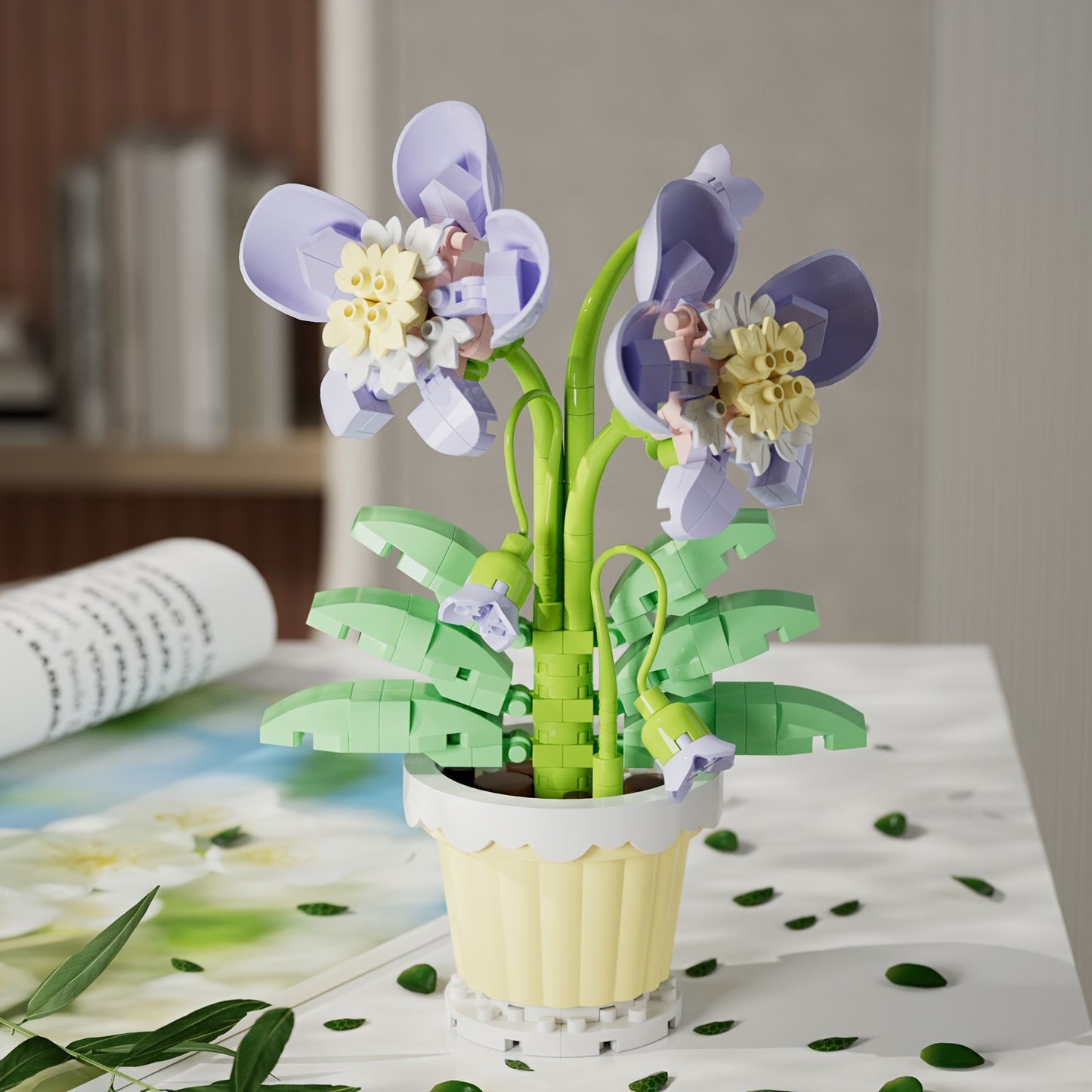 Mini flores en maceta armables