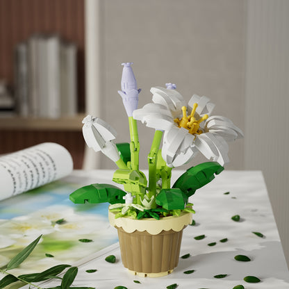 Mini flores en maceta armables