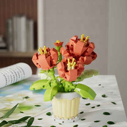 Mini flores en maceta armables