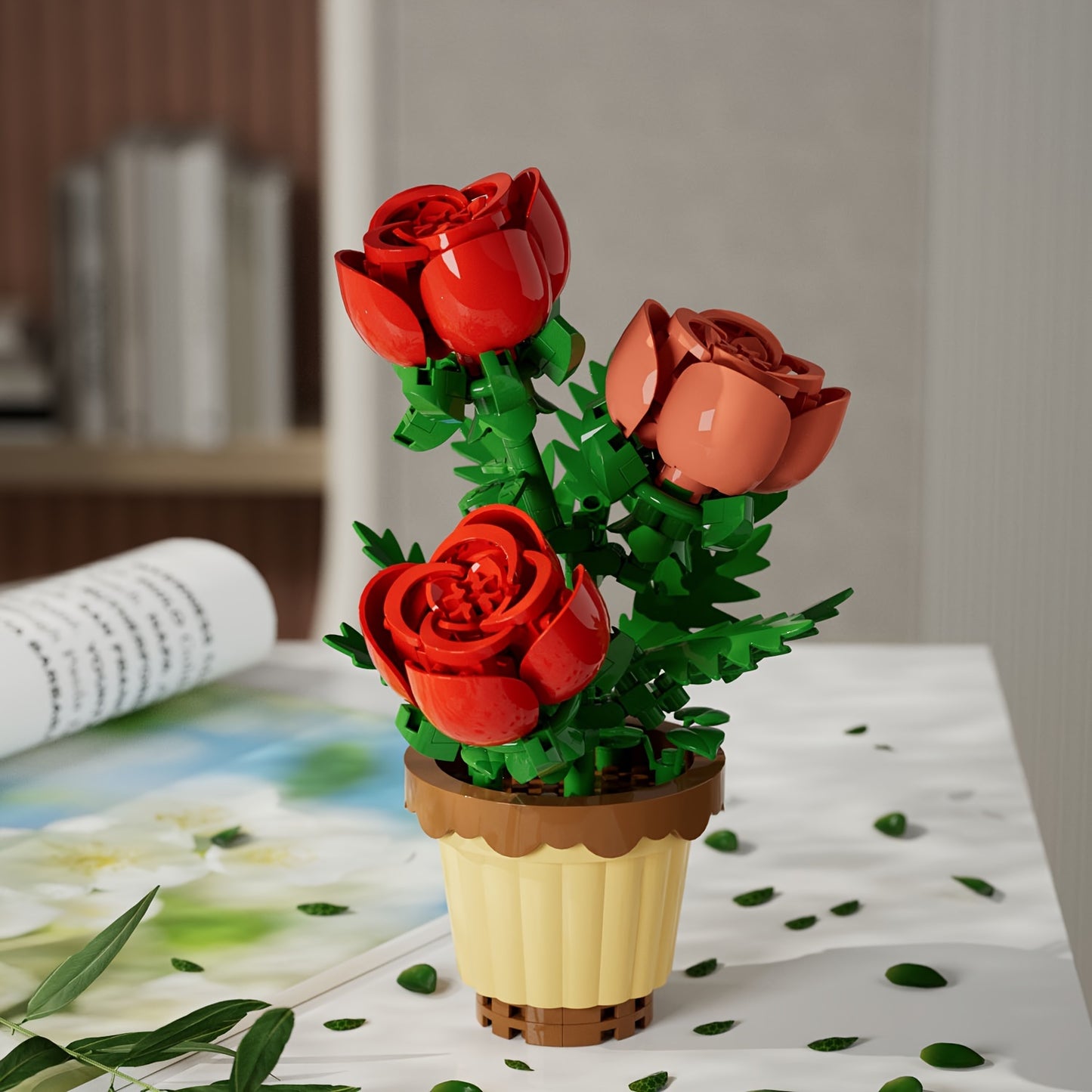 Mini flores en maceta armables